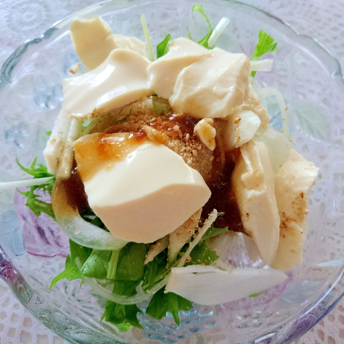 水菜と豆腐のサラダ レシピ 作り方 By Hirohyt102 楽天レシピ 水菜と豆腐のサラダ レシピ 作り方 By Hirohyt102 楽天レシピ